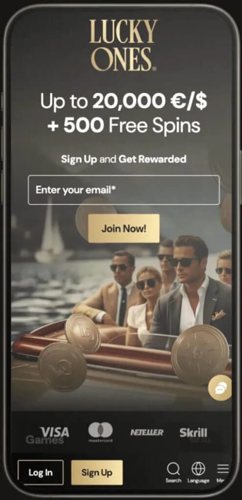 Lucky Ones Casino Canada mobile gaming