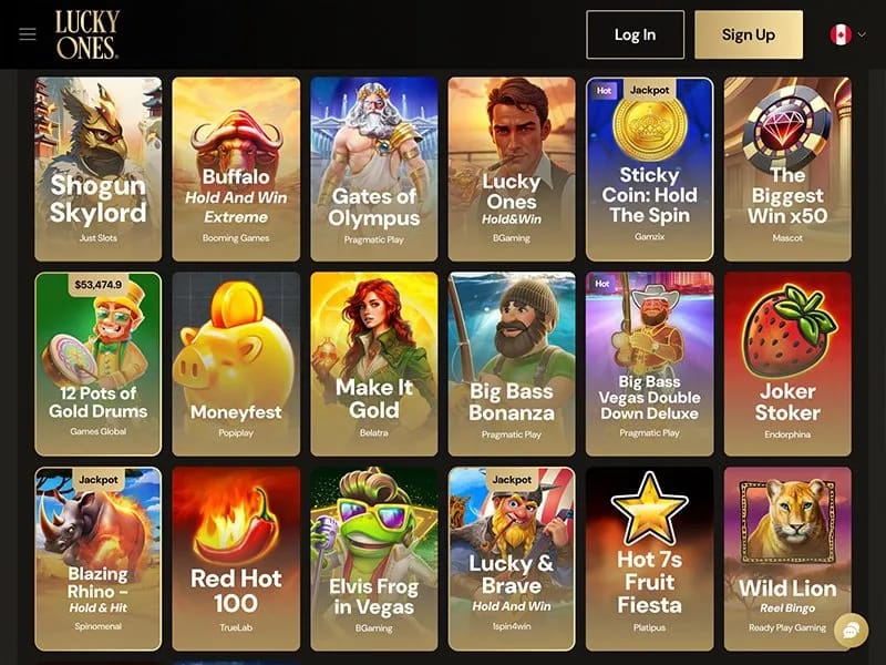 Lucky Ones Canada online casino software