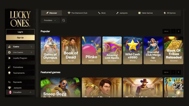 Lucky Ones Casino Canada winning big